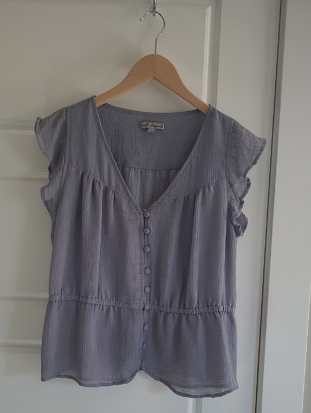 Wishlist Apparel Peplum Top. Size L